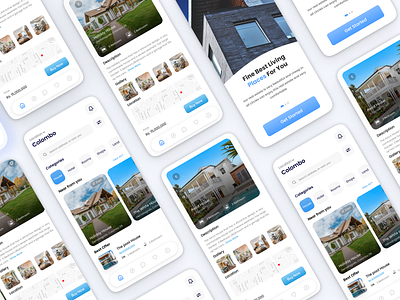 Home Sell And Rent Mobile App User Interface Design accordion ui design android ui design app app ui best app ui design design figma home rent app mobile app design simple ui ui uiux user interface ux
