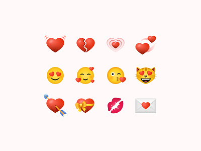 Valentine's Day Color Icons
