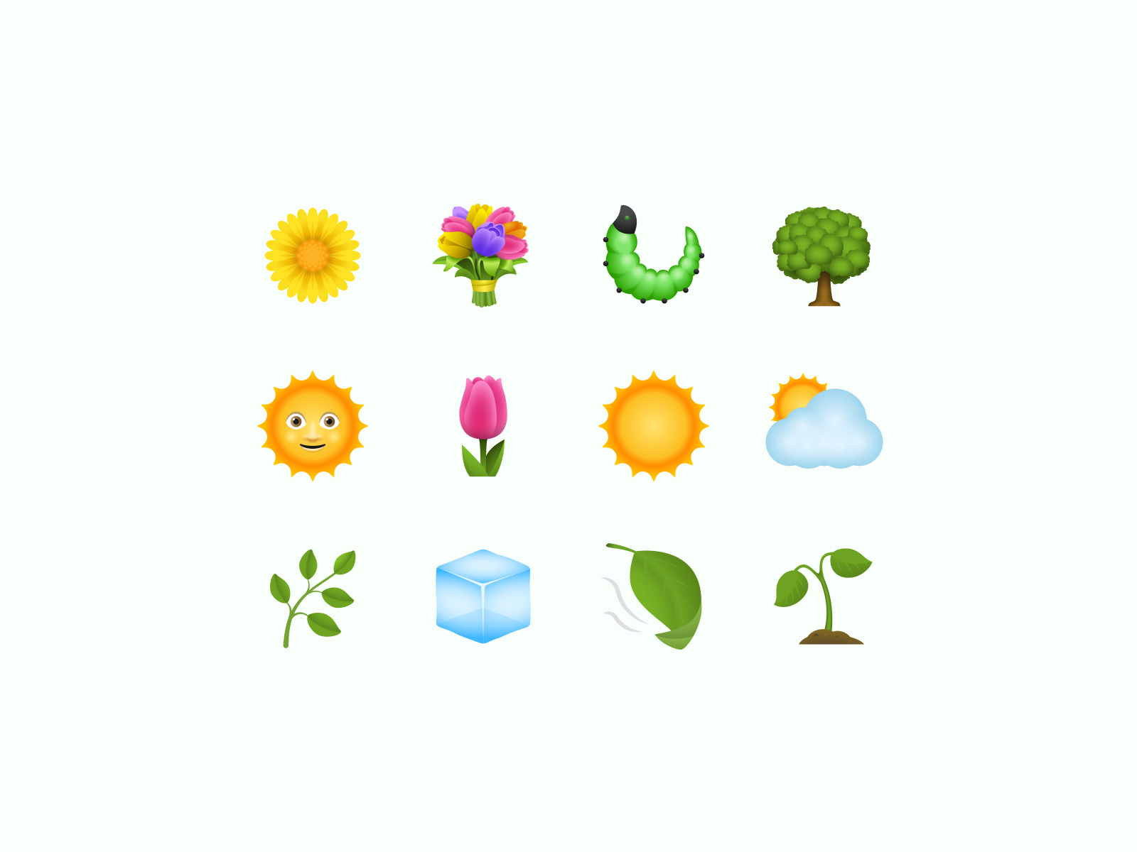 Spring Emoji by Icons8 on Dribbble