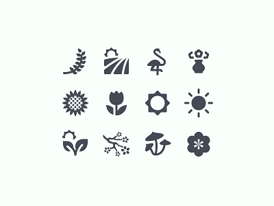 iOS Glyph Spring Icons