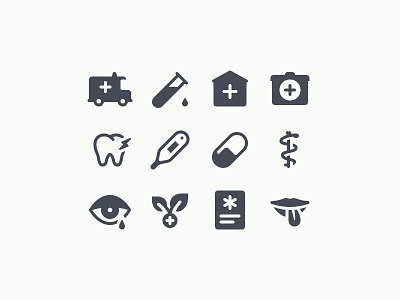 iOS Glyph Medical Icons