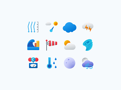 Fluent Icons: Weather by Icons8 on Dribbble