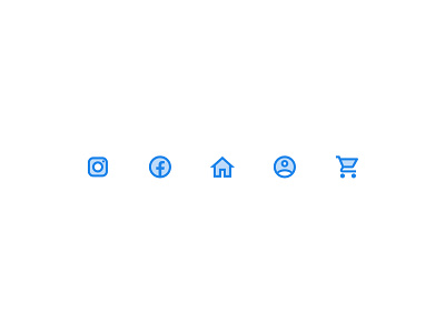 Material Two-Tone icons cart design facebook graphic design home house instagram iocns material profile shopping cart user