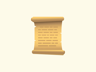 Scroll emoji design emoji graphic design illustraion papirus script scroll vector art