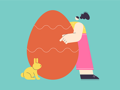 Easter Egg digital art flat design graphic design illustration vector vector art