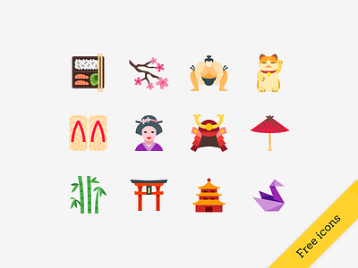 Free Japanese icons freebie icons japan