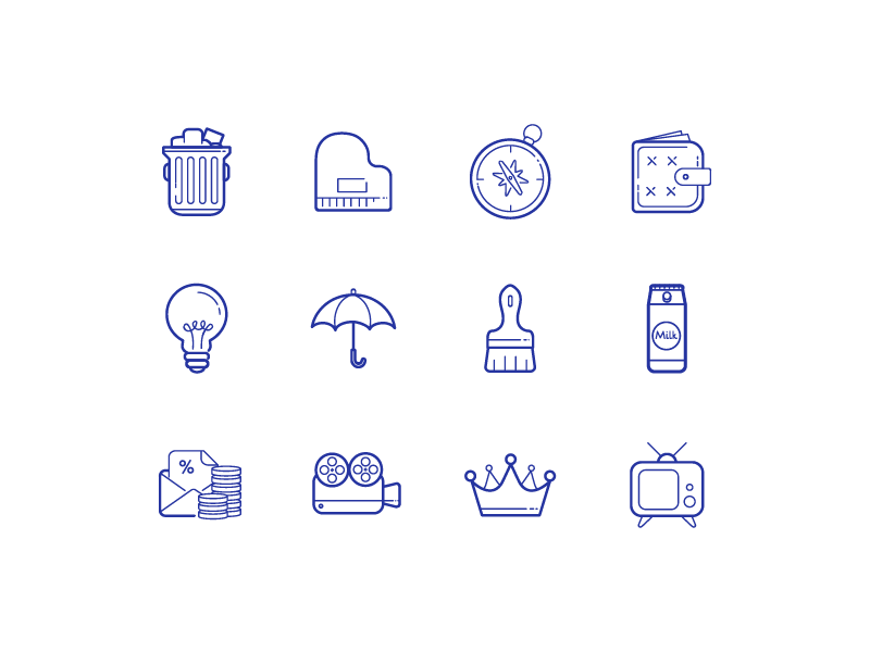 Icon style: Hand Drawn Carbon Copy Icons animation app design color design design tools digital art flat design gif graphic design icons illustration illustrator ui user experience user interface ux vector vector art web design