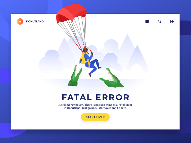 Fatal Error Illustration By Icons8 On Dribbble