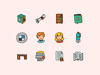 Doodle Education Icons