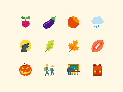 Color Autumn Icons