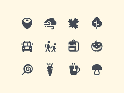 iOS Glyph Autumn Icons