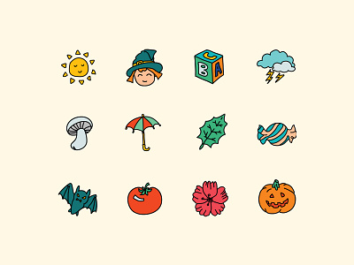 Doodle Autumn Icons app design autumn design design tools digital art doodle fall flat design graphic design icon design icon set icons icons pack illustration ui user interface design ux vector art vector illustration web design