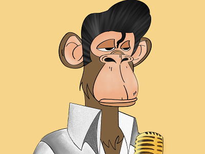 Musical ape club illustration nft