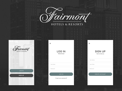 Fairmont app consept