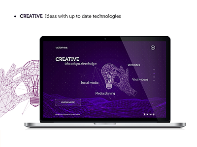 victory link , Creative design interaction design ui ux web website