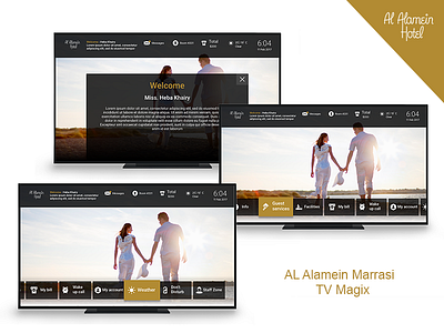 Al Alamein Marrasi - IPTv hospitality interaction design iptv tv design ui ux