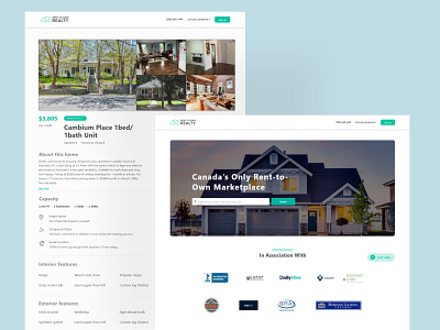 Real Estate Web Design Project design ui ux