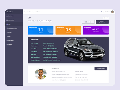 Fleet Admin Panel Design design ui ux