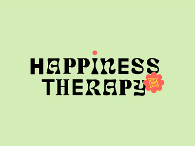 Happiness Therapy Project happiness illustrator logo school skyblog type