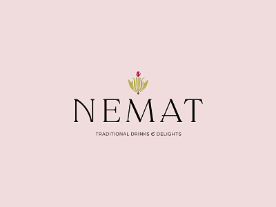 Nemat Logo art direction branding drinks illustrator india logo nature