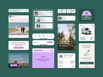 Vanturo - Nomad Travel App app branding concept figma mobile roadtrip travel ui ux