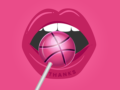 Debu debu first lips lollipop mouth thanks thankyou