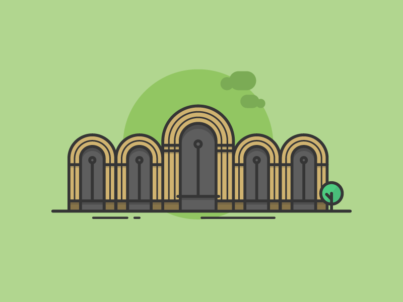 Abasto de Buenos Aires minimal lineicons icons icondesign abasto buenos aires bsas argentina architecture