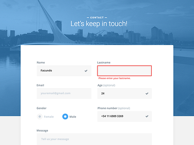 Keep in touch contact form blue contact cute form interface submit touch ui uiux ux uxui
