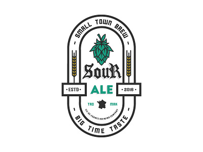 Sour Ale Beer beer craft france illustration label logo paris type