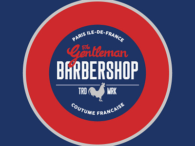 the Gentleman Barbershop Pt.3 barber french logo retro shop vintage