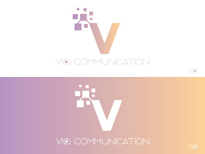 Vici communication custom font logo type typography vici