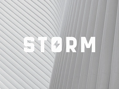 Storm branding font graphic design identity lettermark logo logo design minimalist storm thunder thunderbolt type typeface visual wordmark