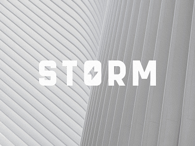 Storm branding font graphic design identity lettermark logo logo design minimalist storm thunder thunderbolt type typeface visual wordmark