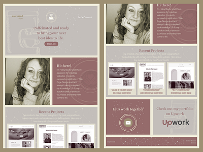 Personal Website - HTML, CSS, Responsive by Haley Baxter on Dribbble