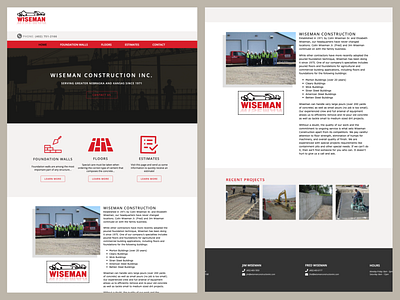 Wiseman Construction - Elementor Redesign web design web develop wordpress elementor