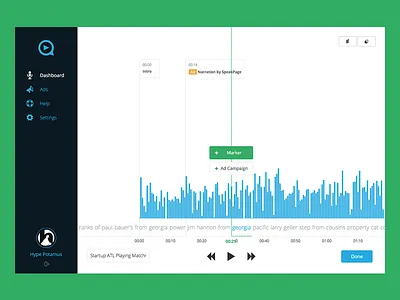 Annotation annotate marker narration sound text time voice wave