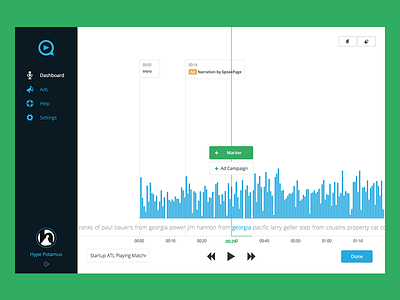 Annotation annotate marker narration sound text time voice wave