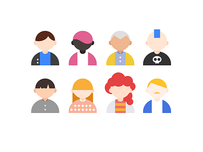 People app color form illustration image people