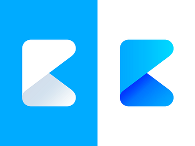 Our Company Logo blue brand company k kika letter logo