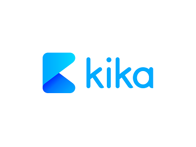 Final Logo blue color k kika logo