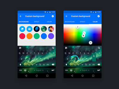 Theme Customize android app background color customize keyboard kika material theme wallpaper