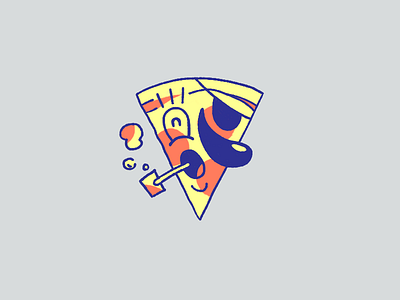 Arr illustration pipe pirate pizza