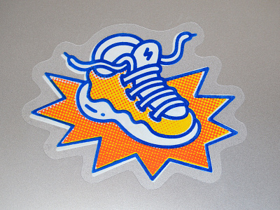 Shoe sticker 90s design illustration print shoe silkscreen sports tennis