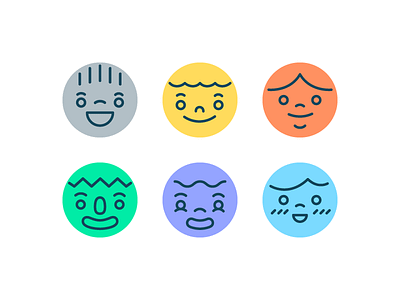 faces & faces character design face illustration picture placeholder profile
