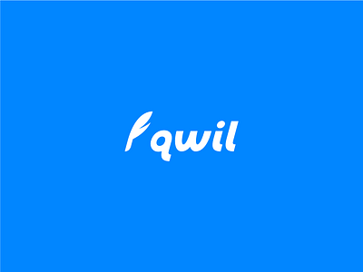 Qwil logo design app brand design finance logo sketch