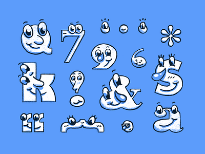 Type faces animation article blog character composition design editorial glyphs illustration javascript typography