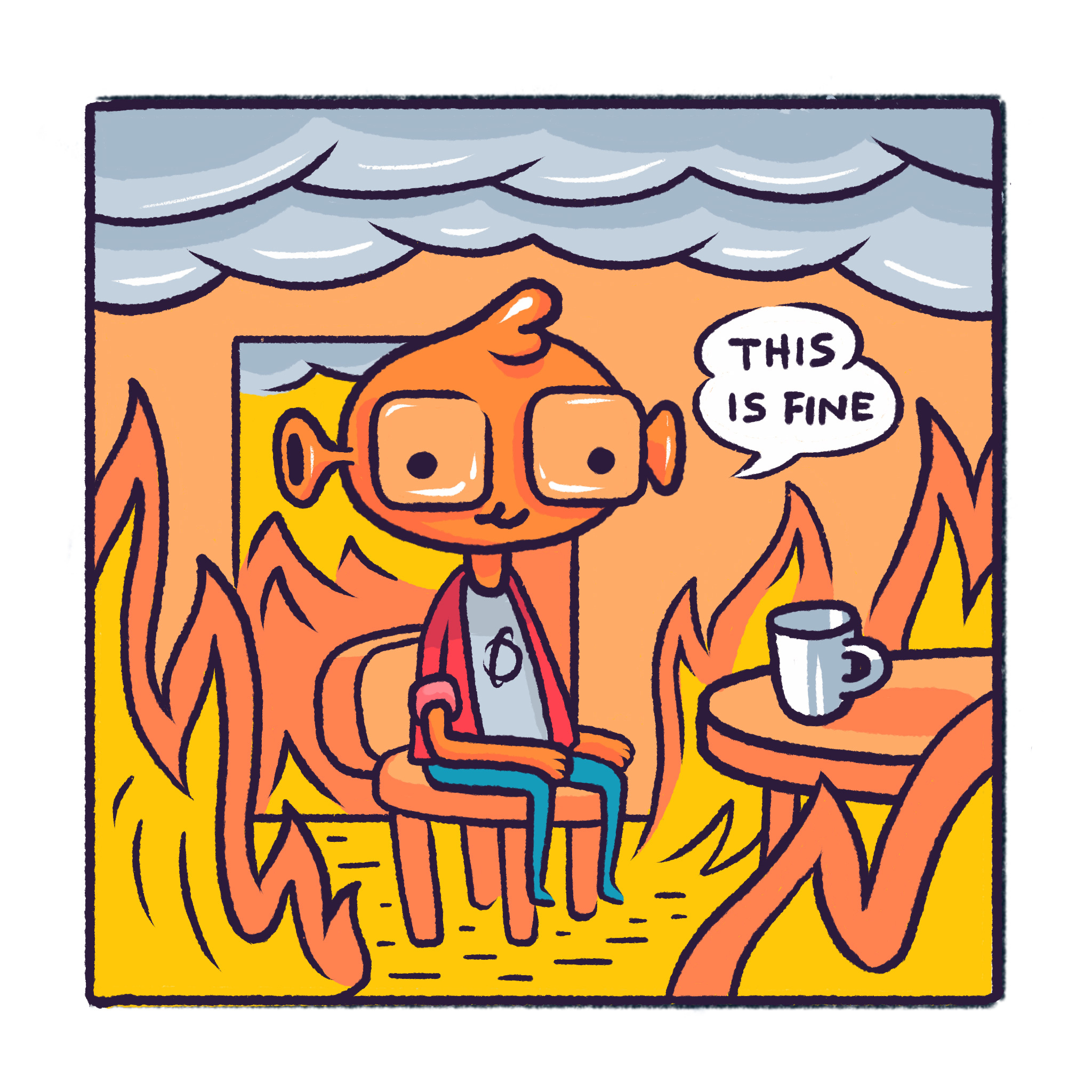 Dribbble This is fine jpg By Alejandro Ramirez