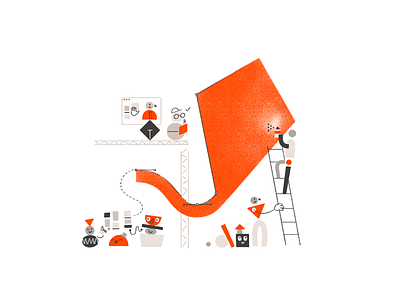 👋 build character design editorial graphic identity illustration kite qa teamwork texture uiux