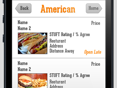 Bay Area Food App (2) app bay area college food mobile ui