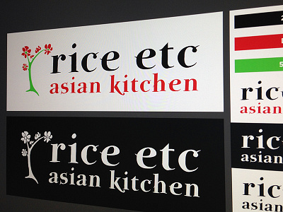 Rice Etc Logo Design brand colors design layout logo